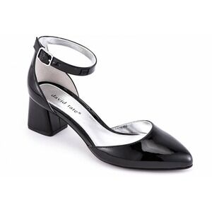 David Tate Adeline Black Patent Dress Shoes - Size 7N, Classic Elegance